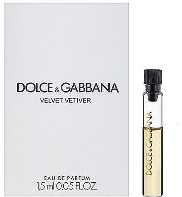 Dolce & Gabbana VELVET Vetiver 1,5 ML virallinen hajuvesinäyte