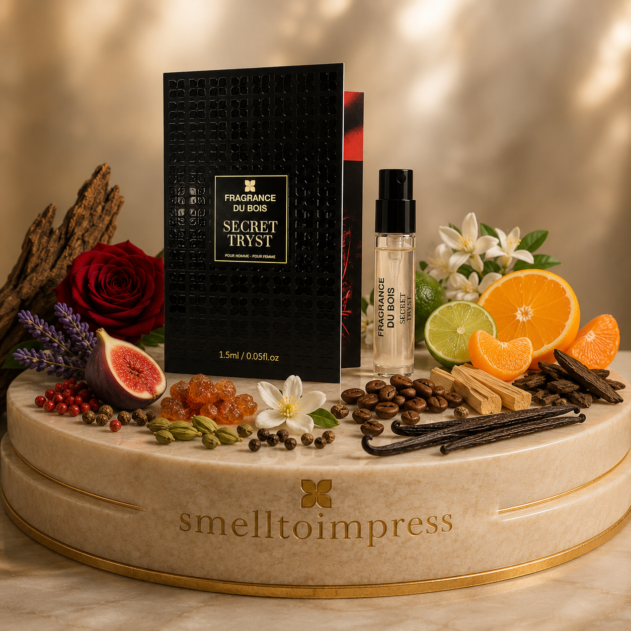 kuva Fragrance Du Bois Secret Tryst 1,5 ml 0,05 fl. oz. virallisesta hajuvesinäytteestä
