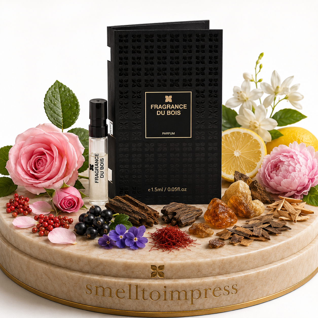 kuva Fragrance Du Bois Siberian Rose 1,5 ml 0,05 fl. oz. virallisesta hajuvesinäytteestä