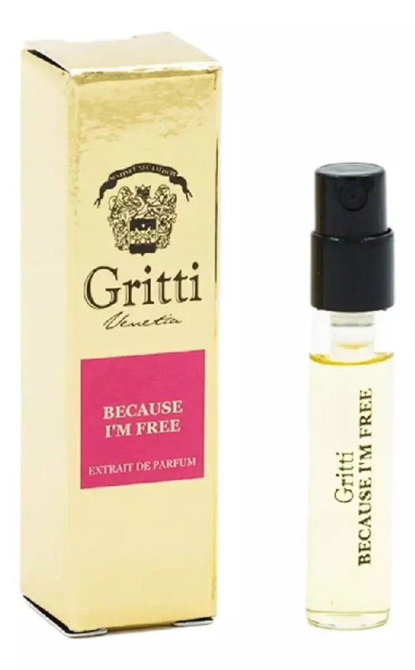 Gritti Because I'm Free virallinen hajuvesinäyte 2 ml 0,06 fl. oz.