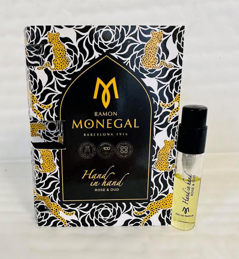 Ramon Monegal Hand in Hand Rose & Oud virallinen hajuvesinäyte 2ml 0.06 fl.o.z. hajuvesitesteri