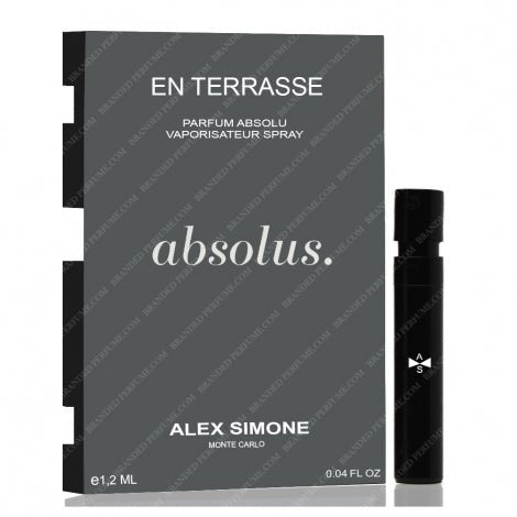 Alex Simone En Terrasse Parfum Absolu 1,2 ml 0,04 fl. oz. virallisia hajuvesinäytteitä