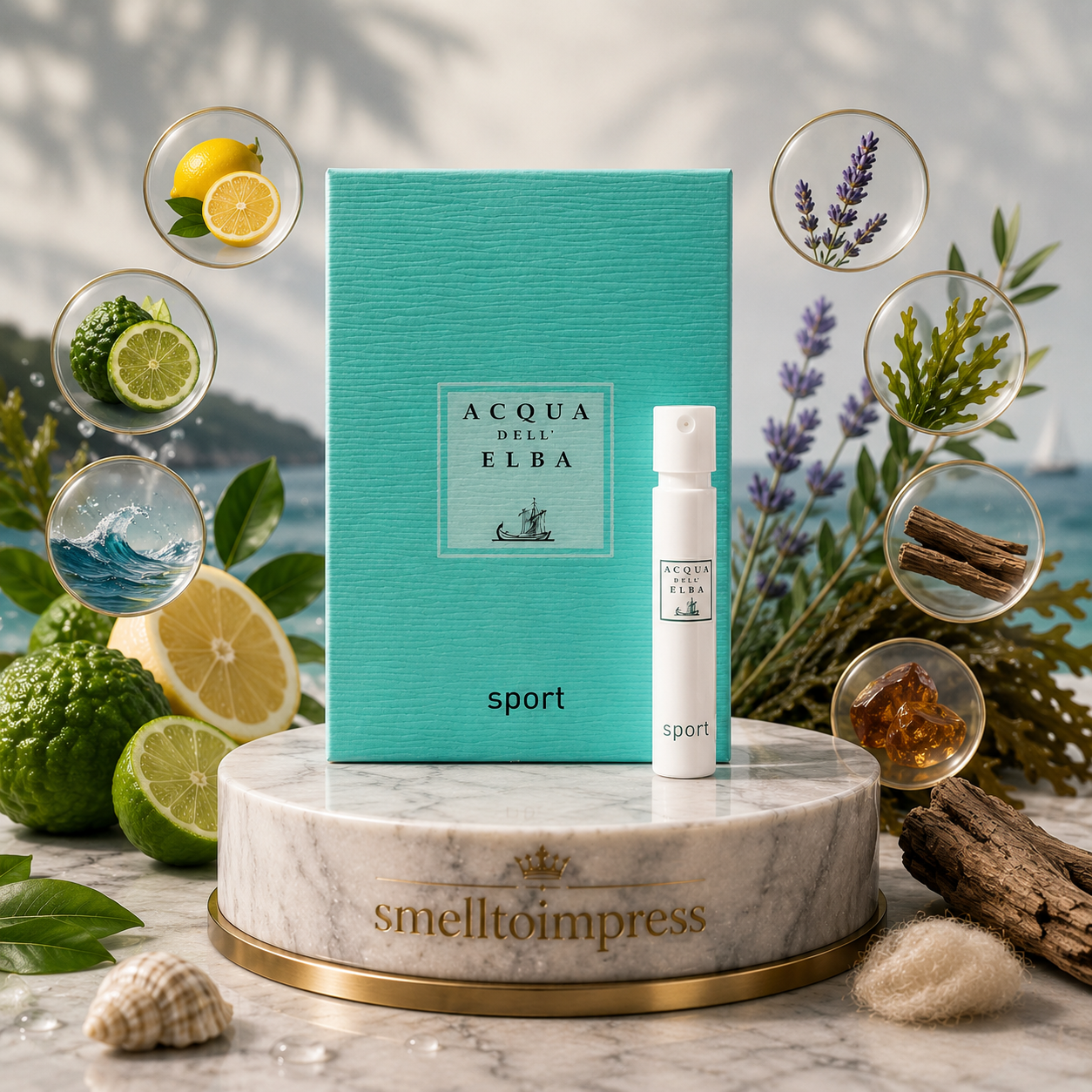 kuva Acqua Dell' Elba Sport virallisesta hajuvesinäytteestä 1,2 ml 0,04 fl. oz