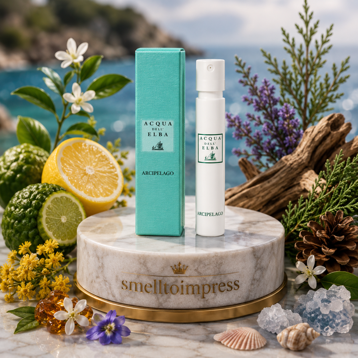 kuva Acqua Dell' Elba Arcipelago virallisesta hajuvesinäytteestä 1,2 ml 0,04 fl. oz