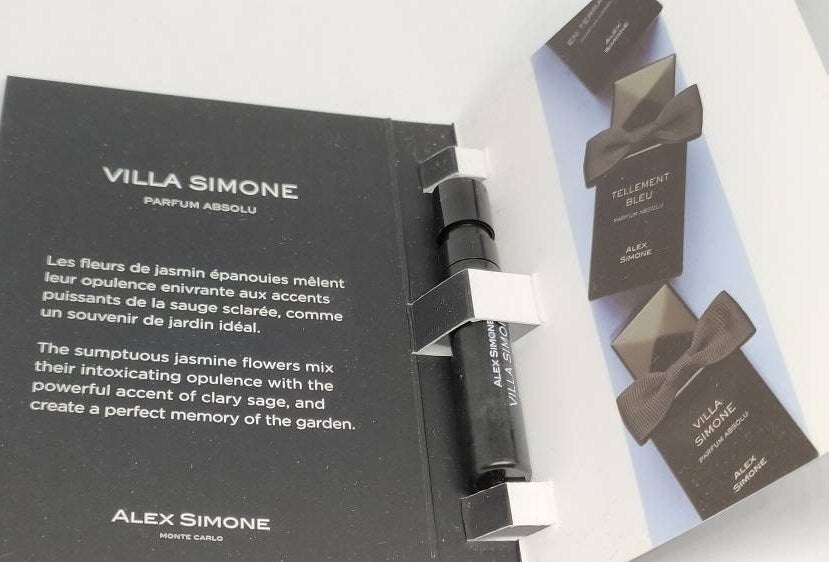 Alex Simone Villa Simone Parfum Absolu 1,2 ml 0,04 fl. oz. virallisia hajuvesinäytteitä