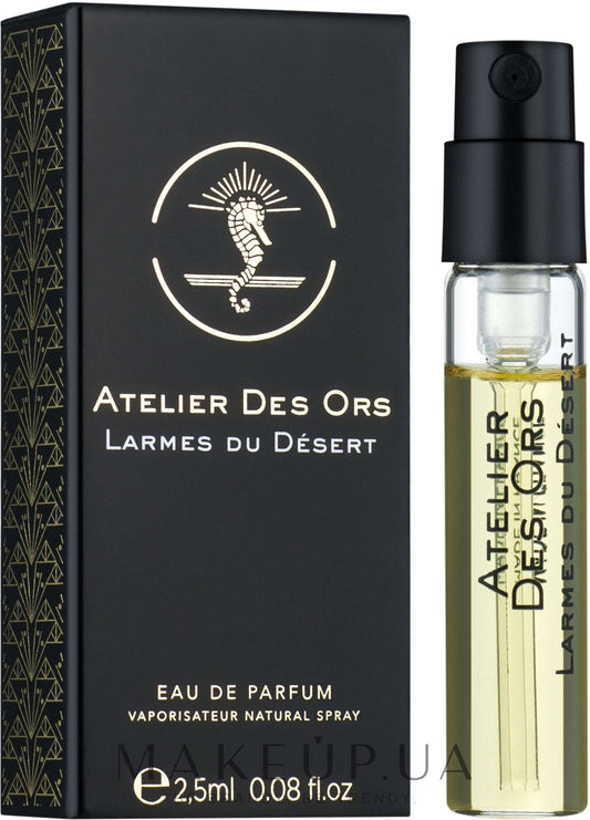 Atelier Des Ors Larmes du Desert 2,5 ml 0,08 fl. oz. Virallisia hajuvesinäytteitä