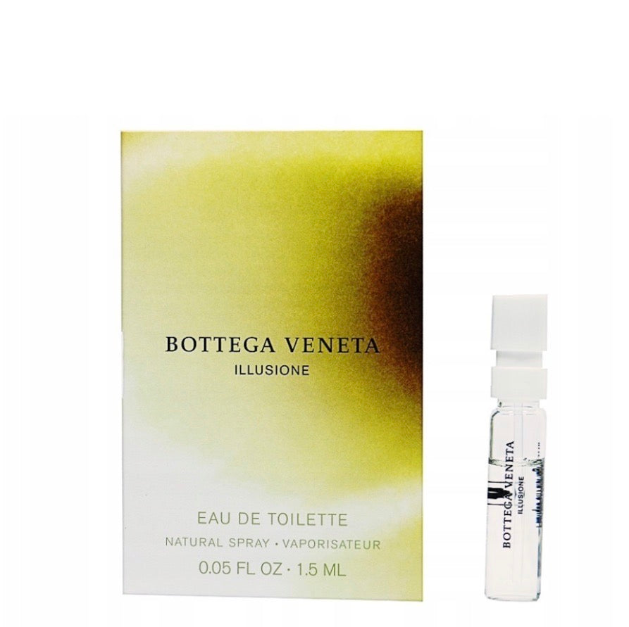 Bottega Veneta Illusione Men 1,5 ml 0,07 fl. oz. virallinen hajuvesinäyte, Bottega Veneta Illusione Men 1.5ml 0.07 fl. oz. virallinen tuoksunäyte