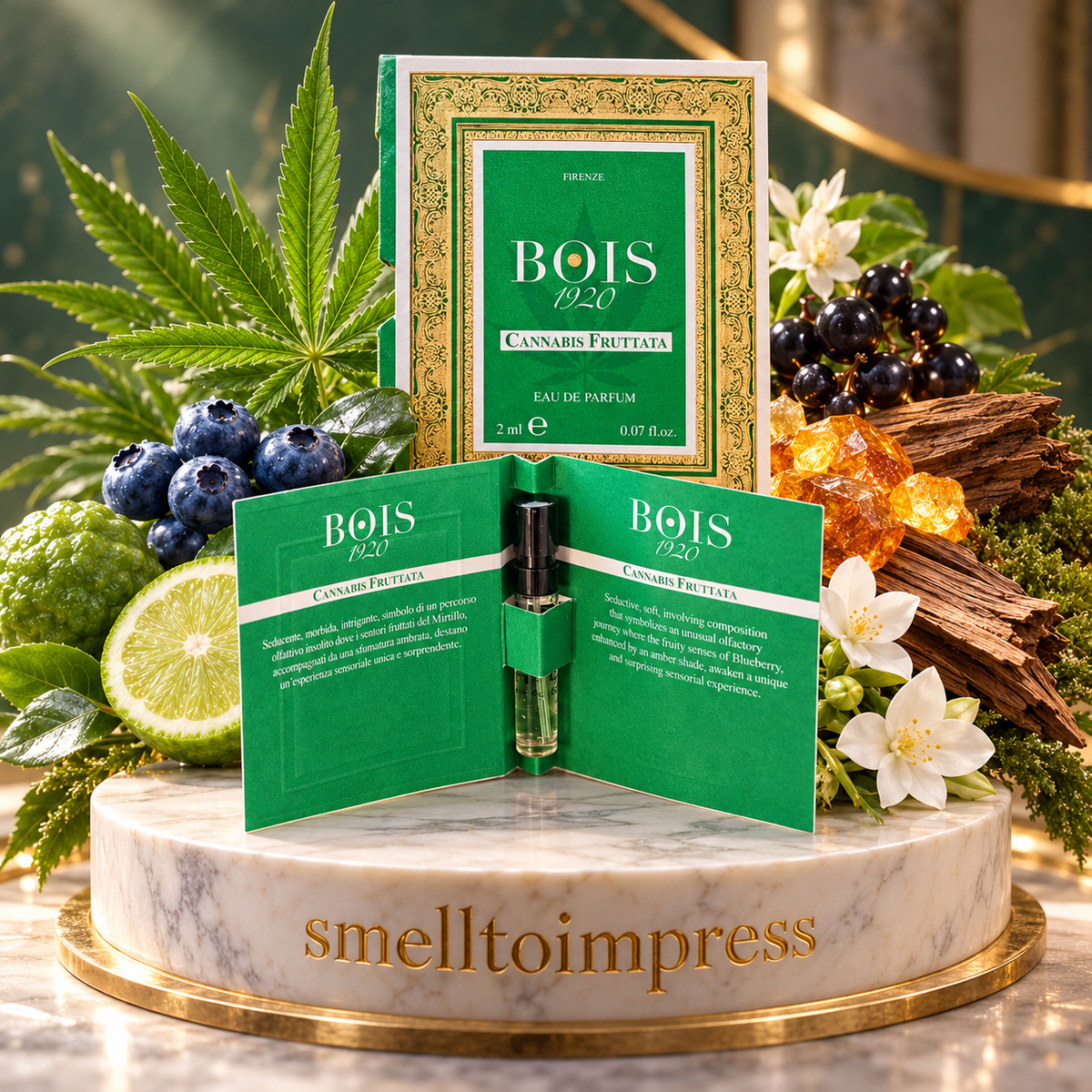 kuva Bois 1920 Cannabis Fruttata 2 ml virallinen hajuvesinäyte