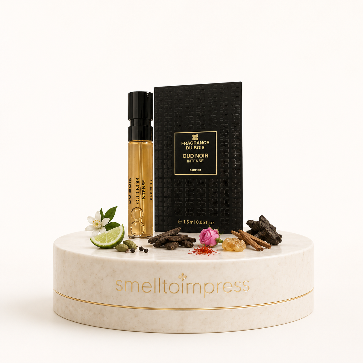 Fragrance Du Bois Oud Noir Intense 1,5 ml 0,05 fl. oz. virallinen hajuvesinäyte