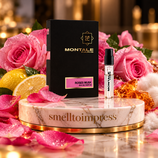 kuva Montale Roses Musk 2 ml virallisesta hajuvesinäytteestä