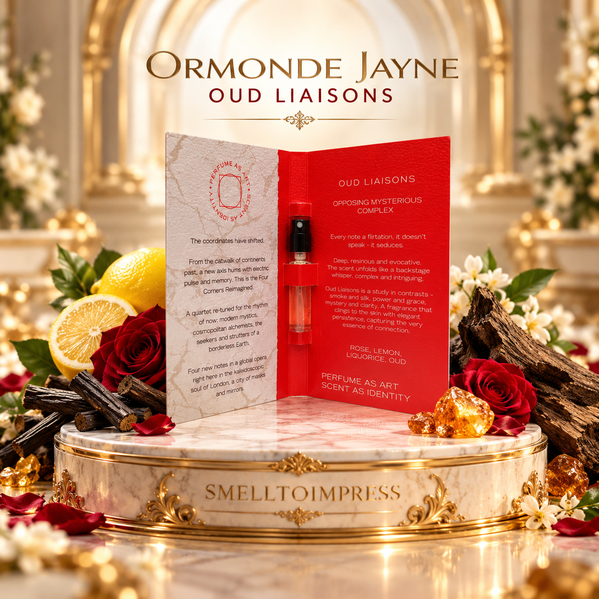 kuva Ormonde Jayne Oud Liaisons 2,5 ml virallisesta hajuvesinäytteestä