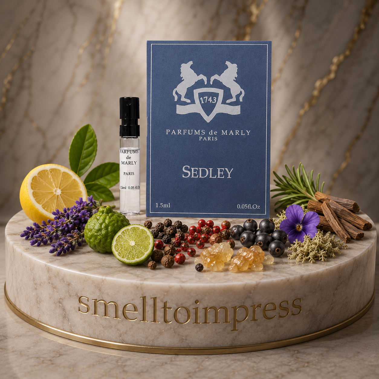 Parfums de Marly Sedley 1,5 ml 0,05 fl. oz. virallinen hajuvesinäyte