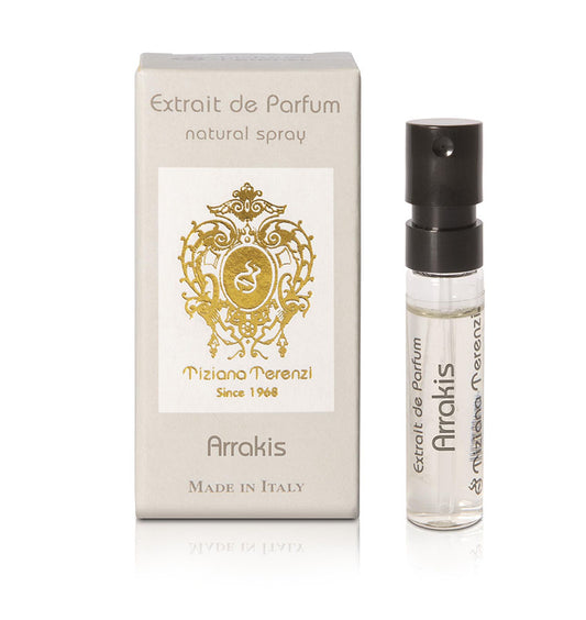 TIZIANA TERENZI Arrakis Extrait de parfum 0,05 OZ 1,5 ML virallinen hajuvesinäyte, TIZIANA TERENZI Arrakis Extrait de parfum 0,05 OZ 1,5 ML Campione ufficiale di profumo