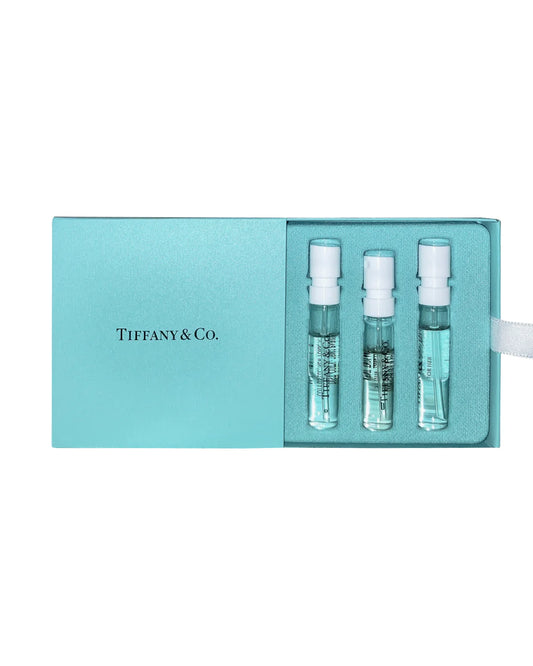 Tiffany & Co. näytesuihkesarja: EDP for Her 1,2 ml + Rose Gold EDP 1,5 ml + Rose Gold Intense 1,5 ml