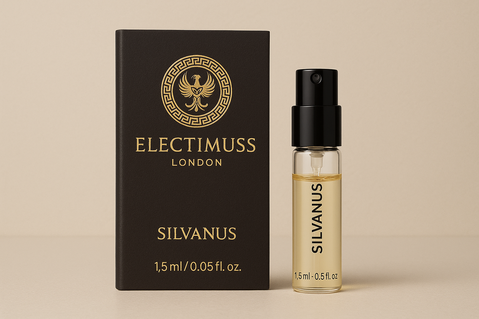 Electimuss London Silvanus 1,5 ml 0,05 fl. oz. virallinen hajuvesinäyte