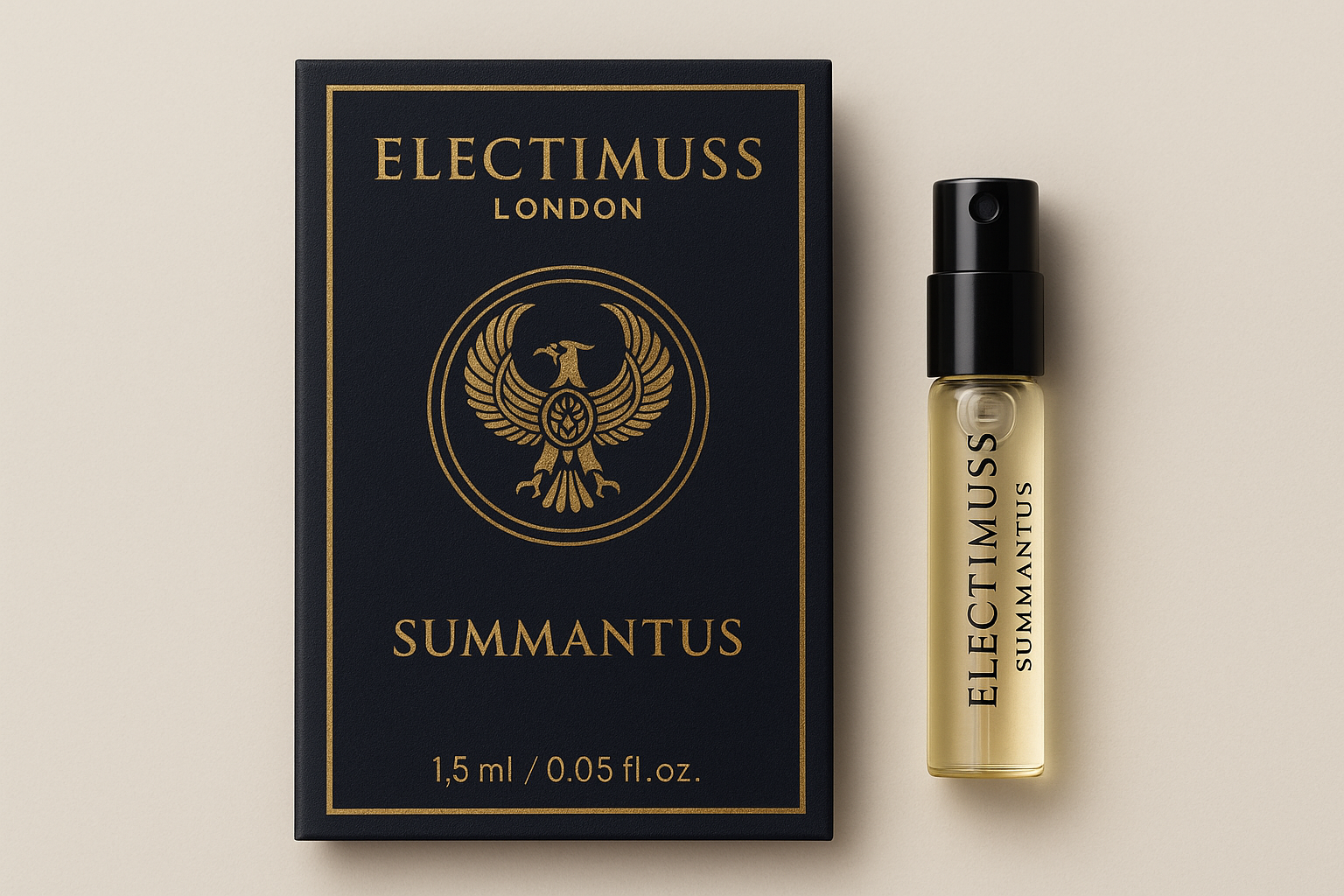 Electimuss London Summantus 1,5 ml 0,05 fl. oz. virallinen tuoksunäyte