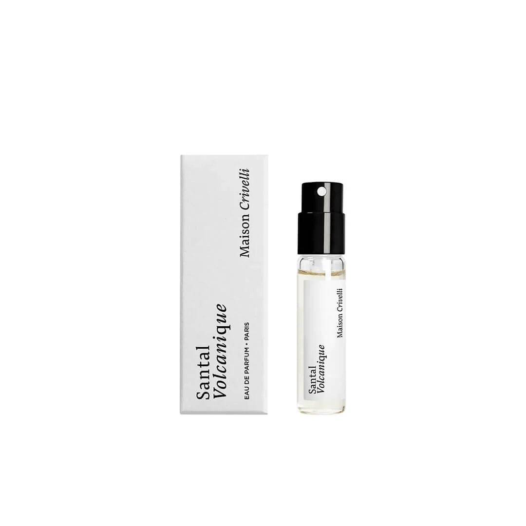 Viralliset hajuvesinäytteet Maison Crivelli Santal Volcanique -tuoksusta 1,5 ml 0,05 oz.