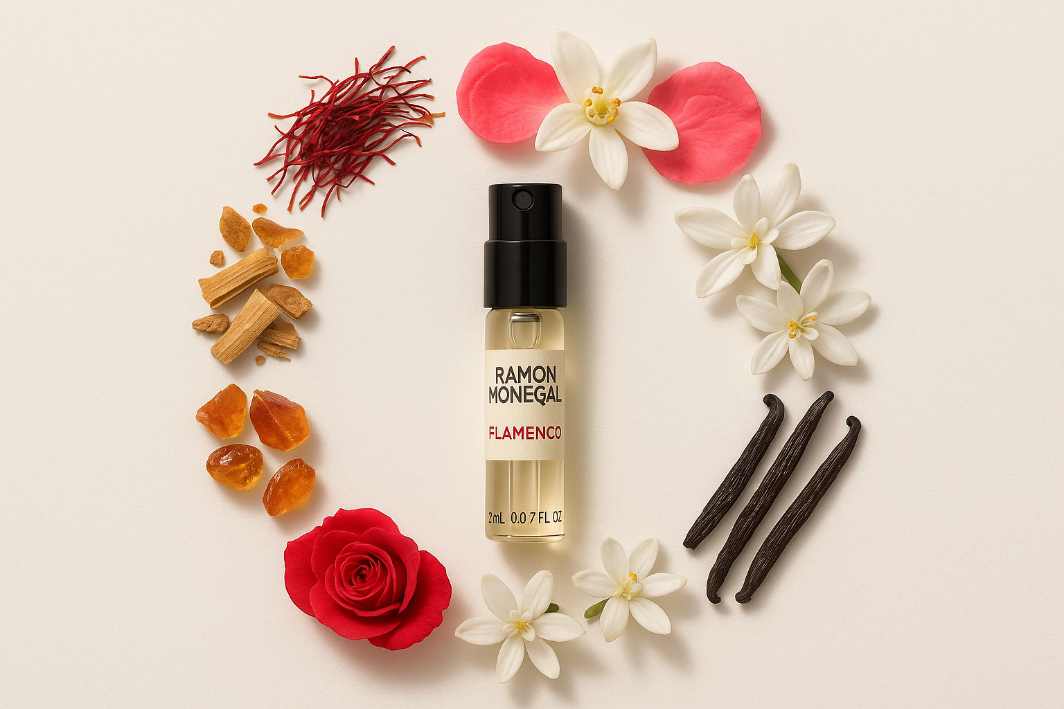 Ramon Monegal Flamenco virallinen hajuvesinäyte 2 ml 0,06 fl. oz. hajuvesitesteri