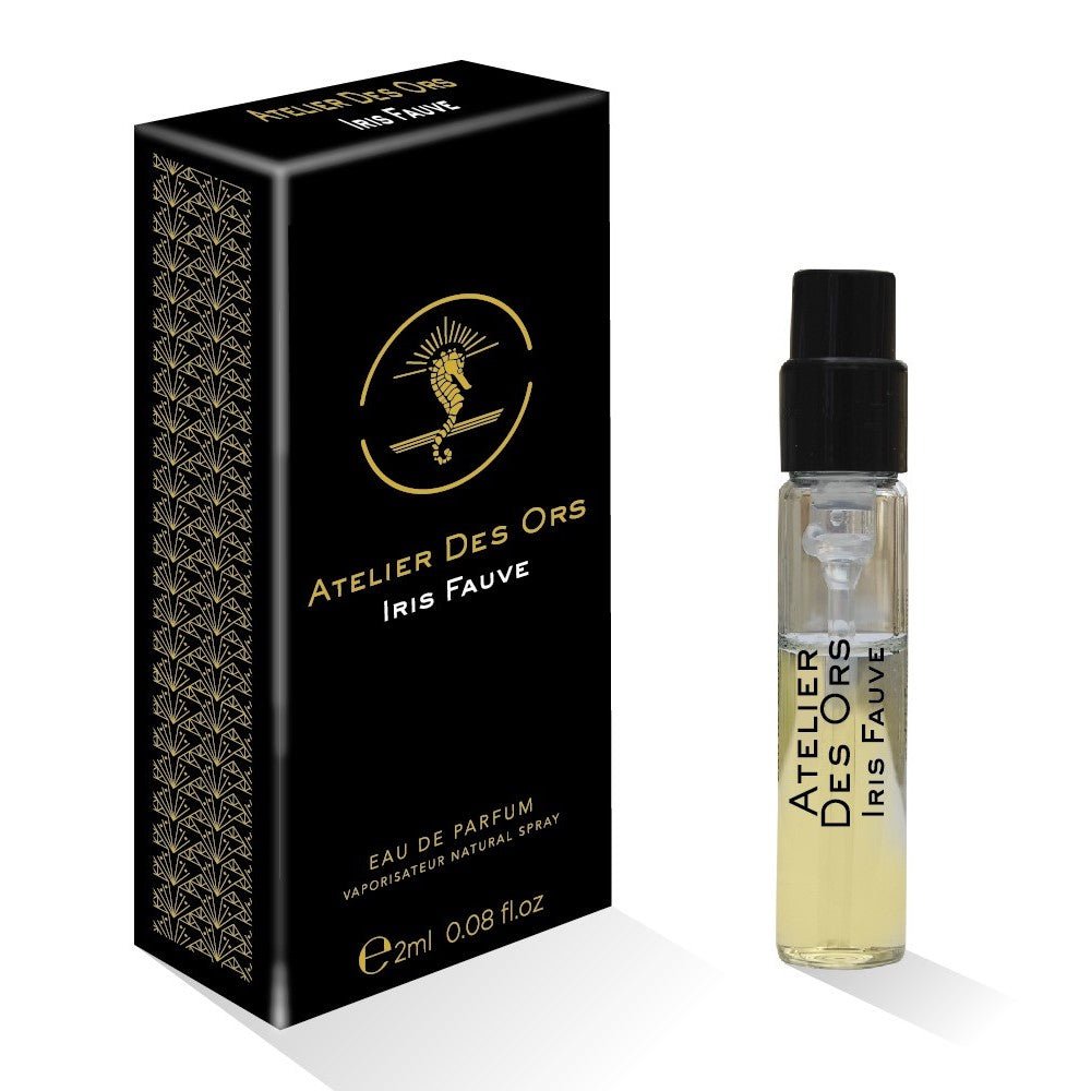 Atelier Des Ors Iris Fauve 2,5 ml 0,08 fl. oz. officiellt parfymprov, Atelier Des Ors Iris Fauve 2,5 ml 0,08 fl. oz. officiel parfumeprøve, Atelier Des Ors Iris Fauve 2,5 ml 0,08 fl. oz. officieel parfumstalen, Atelier Des Ors Iris Fauve 2,5 ml 0,08 