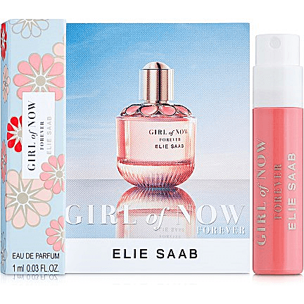Elie Saab Girl of Now Forever 1ml 0,03 fl.oz échantillon de parfum officiel, Elie Saab Girl of Now Forever 1ml 0,03 fl.oz Virallinen hajuvesinäyte, Elie Saab Girl of Now Forever 1ml 0,03 fl.oz oficjalna próbka fll. Officiellt parfymprov, Elie Saab Gi