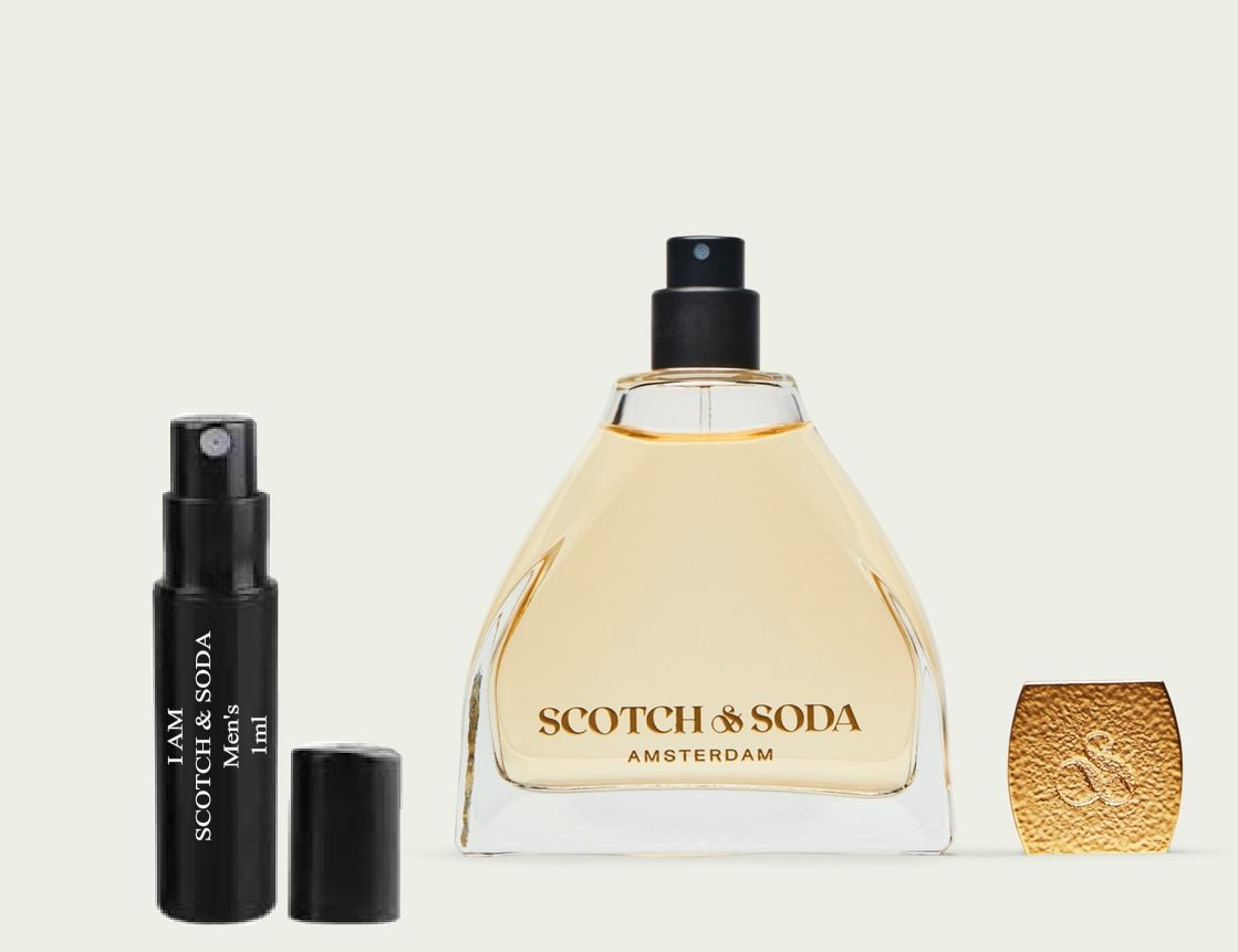 I AM SCOTCH & SODA FOR MEN 1ml 0,03 fl. o.z. hajuvesinäyte, I AM SCOTCH & SODA FOR MEN 1ml 0,03 fl. o.z. 液量オンス公式香水サンプル, I AM SCOTCH & SODA FOR MEN 1ml 0,03 fl. o.z. парфюмна проба, I AM SCOTCH & SODA FOR MEN 1ml 0,03 fl. o.z. échantillon de parfum, I