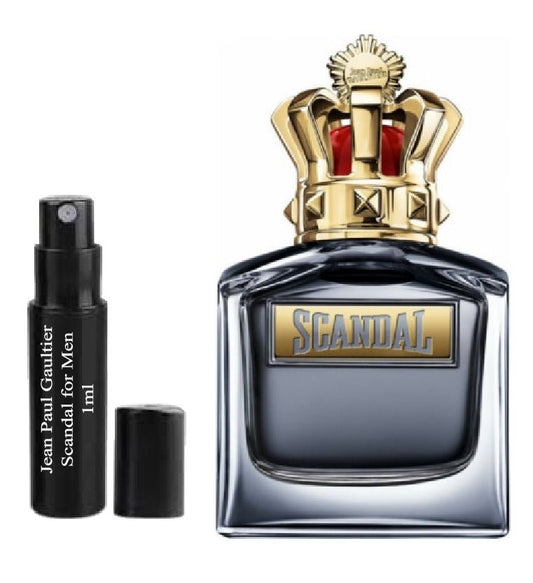 Jean Paul Gaultier Scandal for Men 1ml 0,03 fl. o.z. hajuvesinäyte, Jean Paul Gaultier Scandal for Men 1ml 0,03 fl. o.z. 液量オンス公式香水サンプル, Jean Paul Gaultier Scandal for Men 1ml 0,03 fl. o.z. парфюмна проба, Jean Paul Gaultier Scandal for Men 1ml 0,03 f