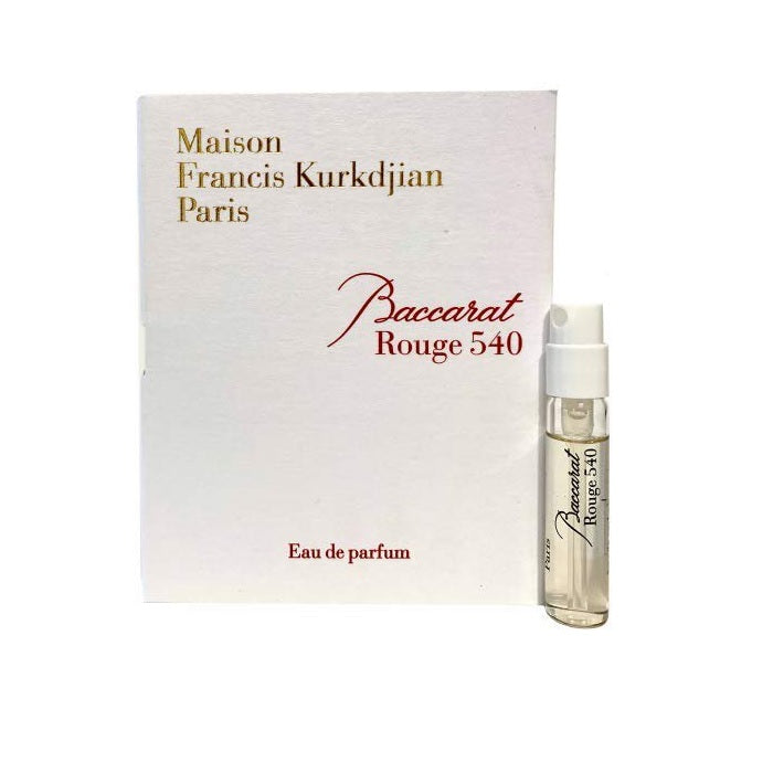 Maison Francis Kurkdjian Baccarat Rouge 540 2ml 0,06 fl. oz. virallisia hajuvesinäytteitä