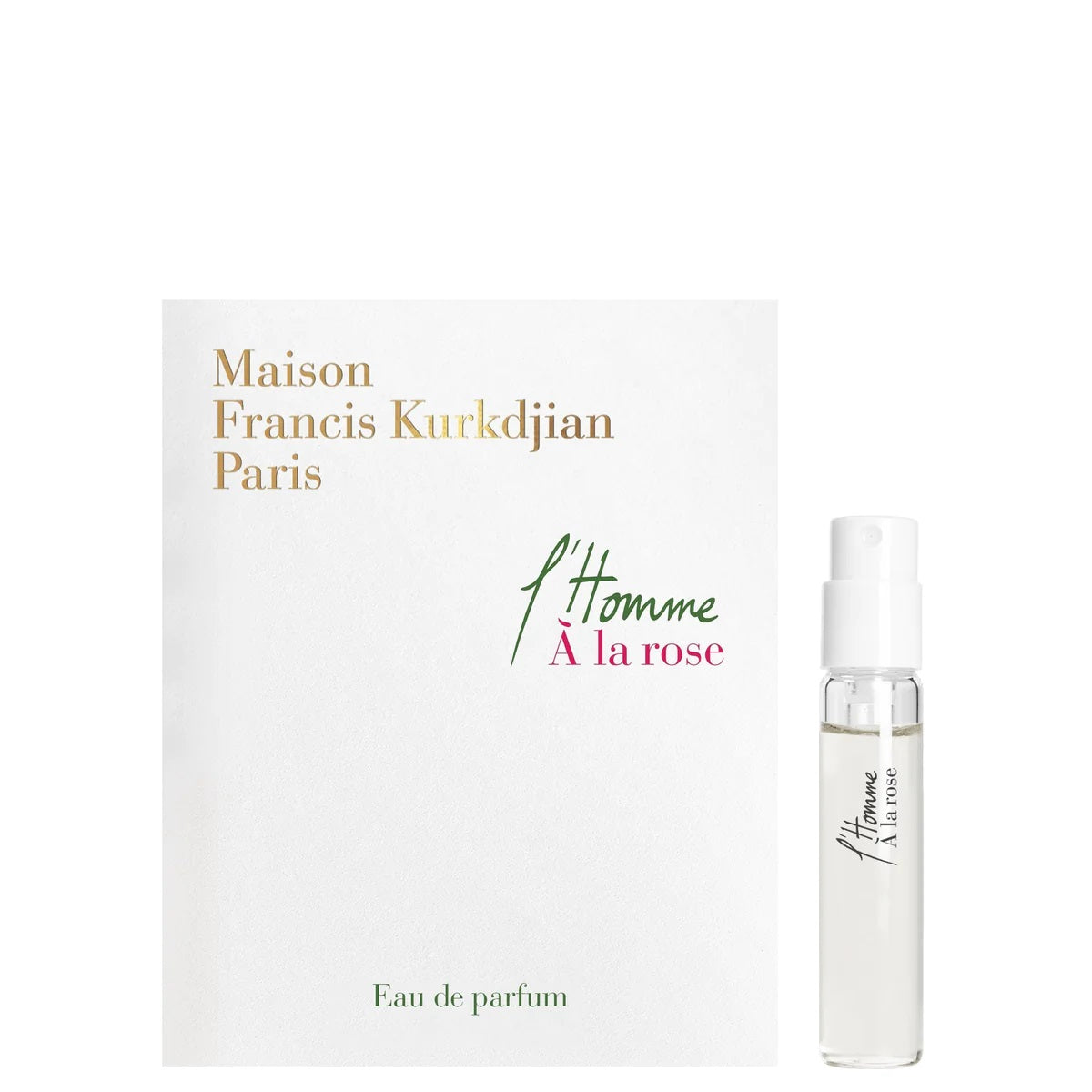 Maison Francis Kurkdjian L'Homme A la Rose 2ml 0,06 fl. oz. virallisia tuoksunäytteitä