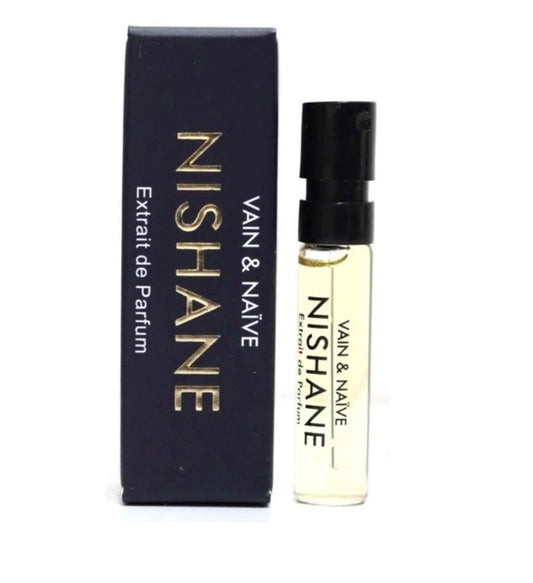 Nishane Vain & Naive 1,5 ML virallisia hajuvesinäytteitä