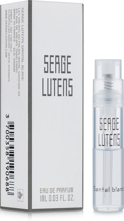 Serge Lutens Santal Blanc 1 ml 0,03 fl. oz. virallisia tuoksunäytteitä