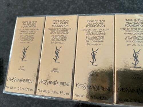 Yves Saint Laurent All Hours Foundation 5 ml 0,16 fl. oz. virallinen ihonhoidon näyte Sävy B 85 Coffee tuoksutesteri